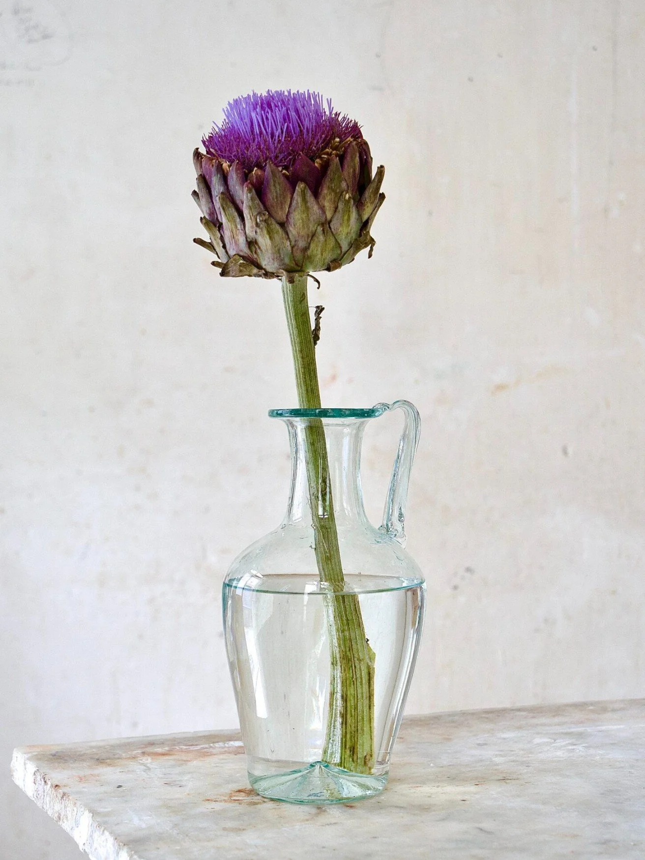 La Soufflerie Hand Blown Recycled Glass Royal Pitcher
